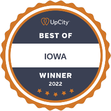 Vortex Digital Business Solutions Iowa City Coralville Cedar Rapids UpCity 2022 Best of Iowa Winner badge