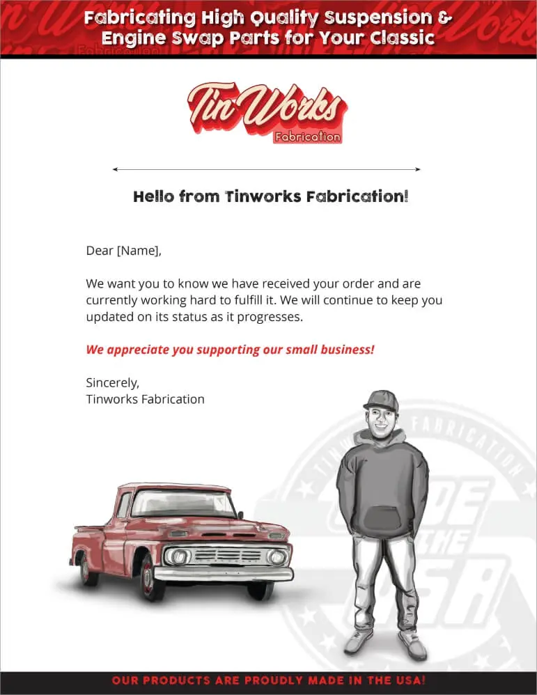 Vortex Digital Business Solutions Iowa City Case Studies TinWorks Fabrication website ecommerce experience